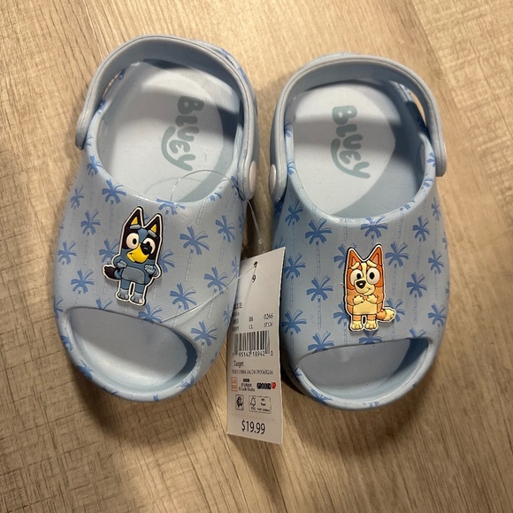 Toddler Bluey Slide Sandals Size 9 Cat & Jack - Picture 1 of 5